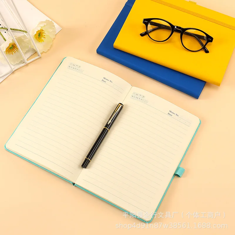 Бизнес-офисный блокнот формата А5 мягкий ремешок для транскрифов дневник заметки