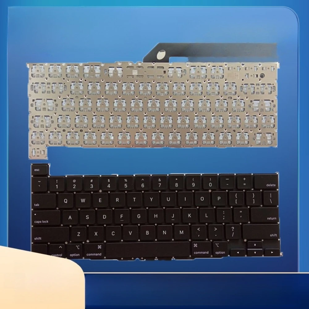 Запасная клавиатура для Apple MacBook Pro 16 A2141 2019, раскладка USUKRU, без подсветки, с увеличенной клавишей Enter (art.: 3920d8749bc9b) - 3920d8749bc9b
