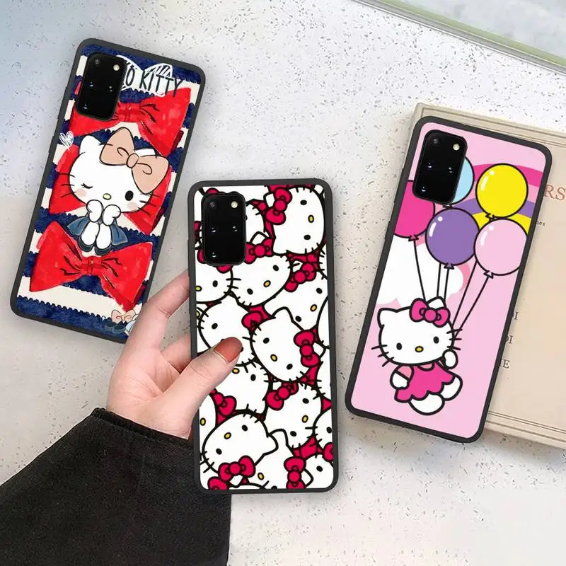 

Sanrio Hello Kitty Phone Case For Samsung Galaxy Note20 ultra 7 8 9 10 Plus lite M21 M31S M30S M51 Soft Cover