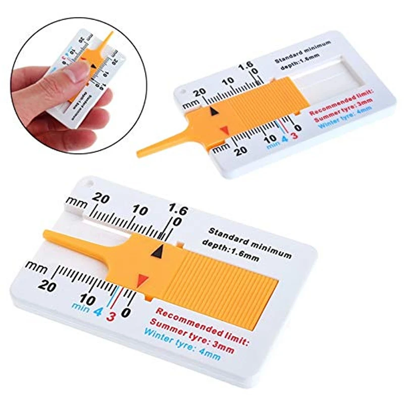 

Car Tyre Depth Gauge Measure Tool Measrement Supplies 0-20mm Tyre Tread Depth Indicator Auto Tire Measurement Accessories