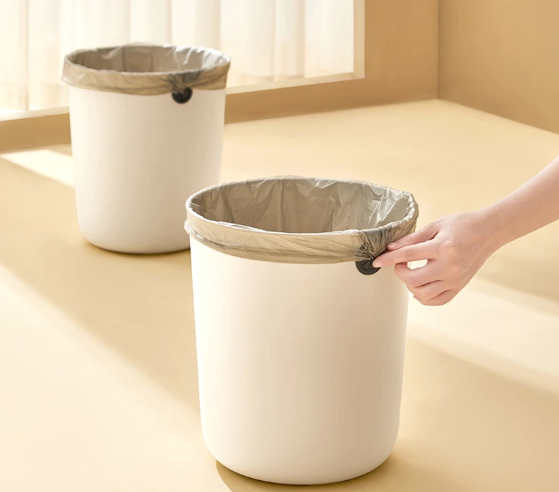 

Trash Can Creative Fashion Simple Household Large Uncovered Bathroom Living Room Kitchen Bedroom Office Large Paper Basket