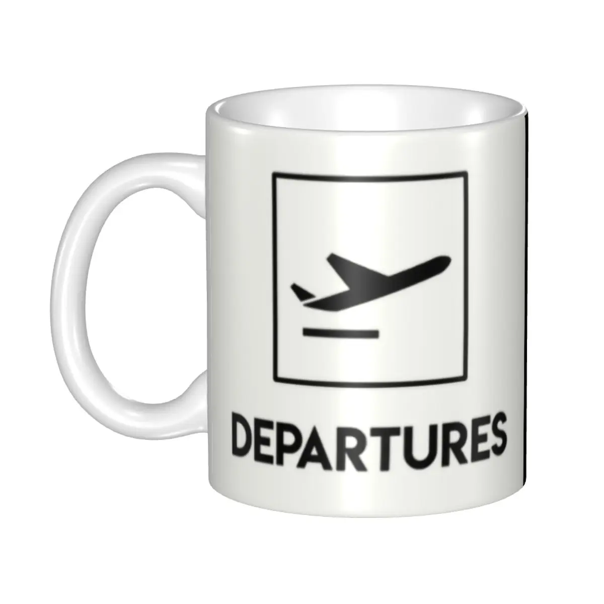 

Personalized Aviation Aviator Plane Mug DIY Departures And Arrivals Ceramic Milk Tea Coffee Cups Outdoor Work Camping Beer Mugs