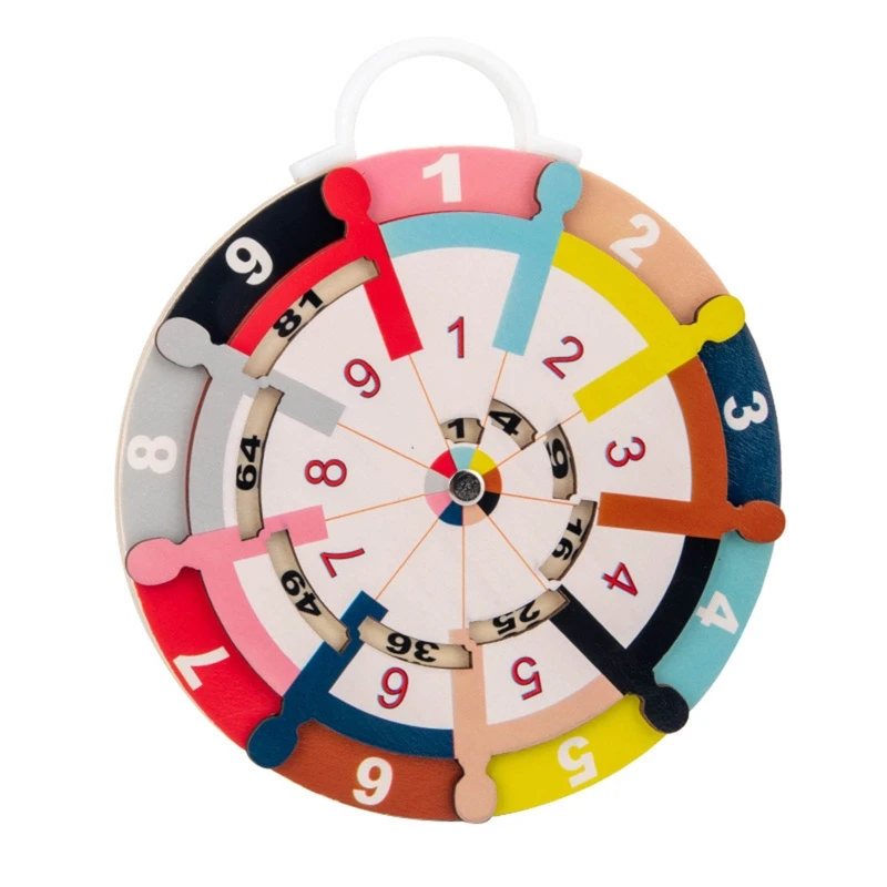 

Wooden Double-Sided Math Dial Turntable Decomposition Animal Matching Game E65D