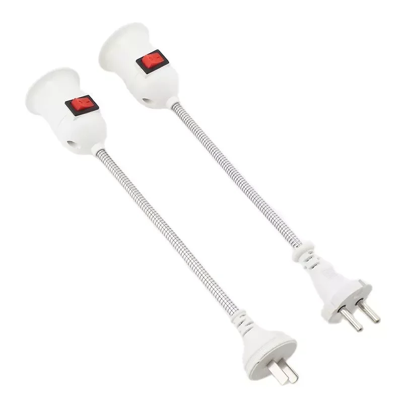 

E27 Bulb Socket E27 Lamp Holder Light Socket With Switch EU US Plug Lamp Holder Energy Saving Lampada LED Table Lamp Led Base