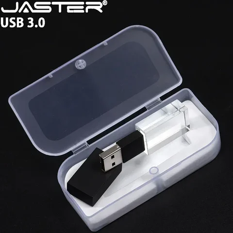 Флэш-накопитель JASTER USB 3,0, модный флэш-накопитель с кристаллами, USB, 16 ГБ, 32 ГБ, 64 ГБ, флэш-накопитель с бесплатным пользовательским логотипом, 8 ГБ, 4 Гб, подарок на свадьбу, U-диск