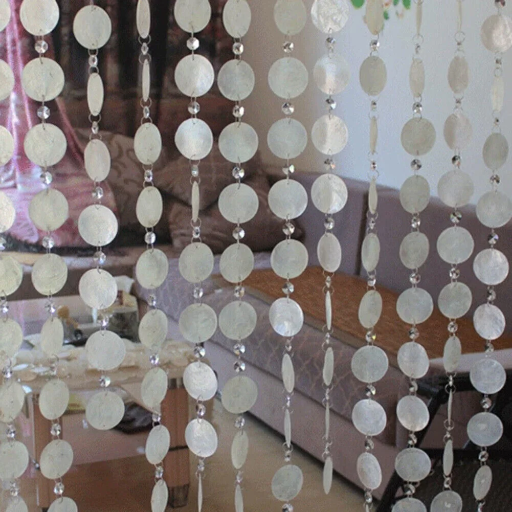 

Hanging Crystal Curtain Home Party Pendant String Wedding 1meter Balcony Beads DIY Decoration Door Living Room