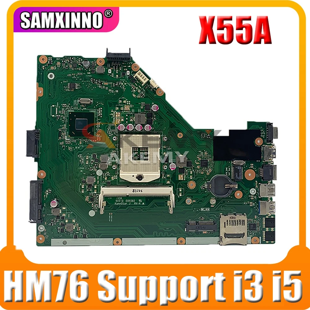 

Материнская плата X55A REV: 2,1/2,2 HM70 DDR3 для ноутбука Asus X55A материнская плата X55A материнская плата X55A тест материнской платы 100% ОК
