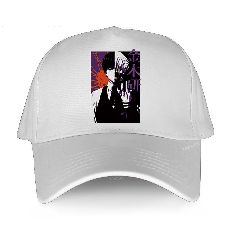 

Бейсболка мужская с разрезом на лице, Повседневная Уличная Кепка Токийский Гуль канеки, дышащая Солнцезащитная шляпа с забавным дизайном, л...