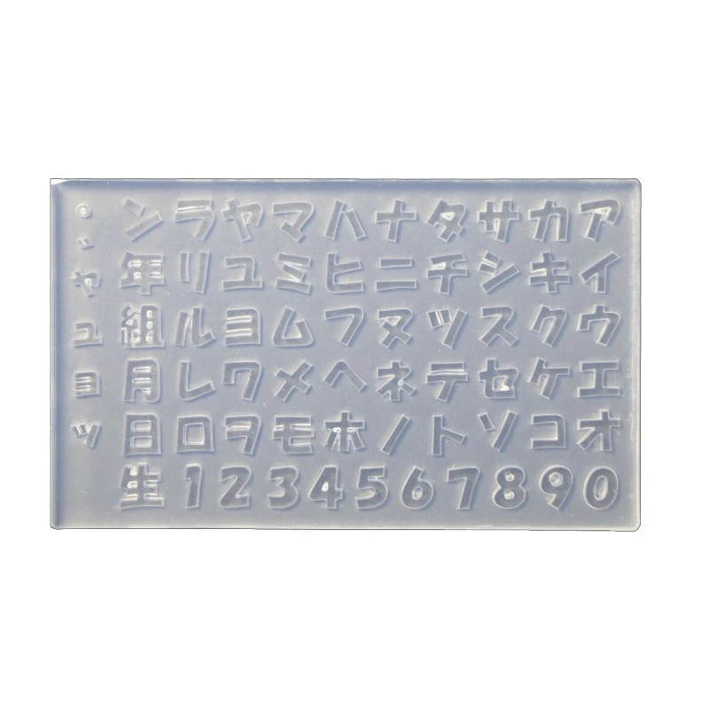 

Художественная декоративная форма, 3D Силиконовые УФ-шаблоны для искусства, японские буквы, цифры, наклейки «сделай сам», форма для женщин и девушек