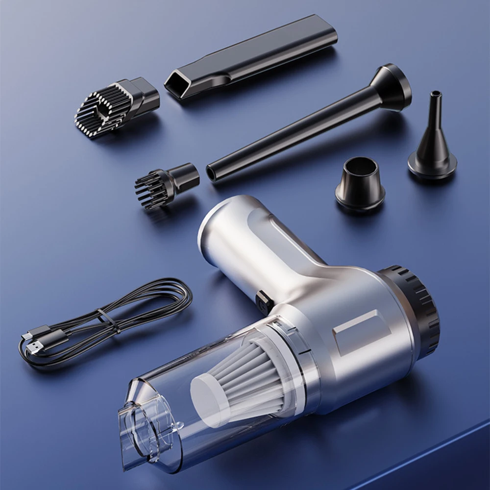 Беспроводной ручной мини-пылесос для автомобиля 11000 па 4 в 1