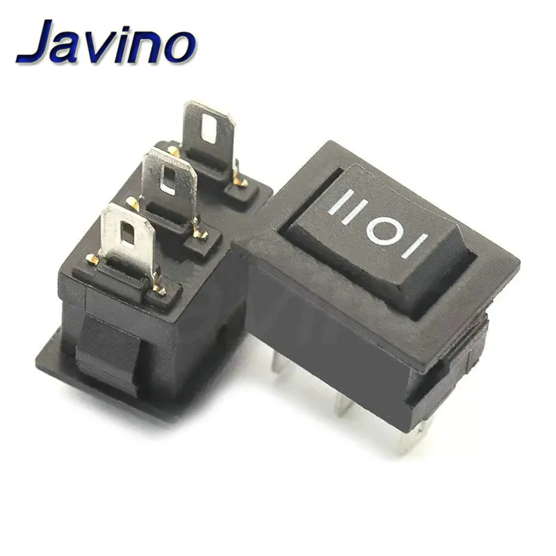 

Кнопочные переключатели KCD11 черный, красный, белый 10х15 мм Stlxy