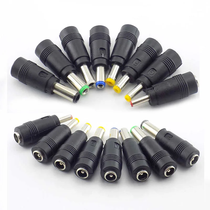 

8pcs Universal Laptop DC Power Supply Adapter Connector Plug AC DC Jack Charger Connectors Power Adapter Conversion Plug Mini Pc