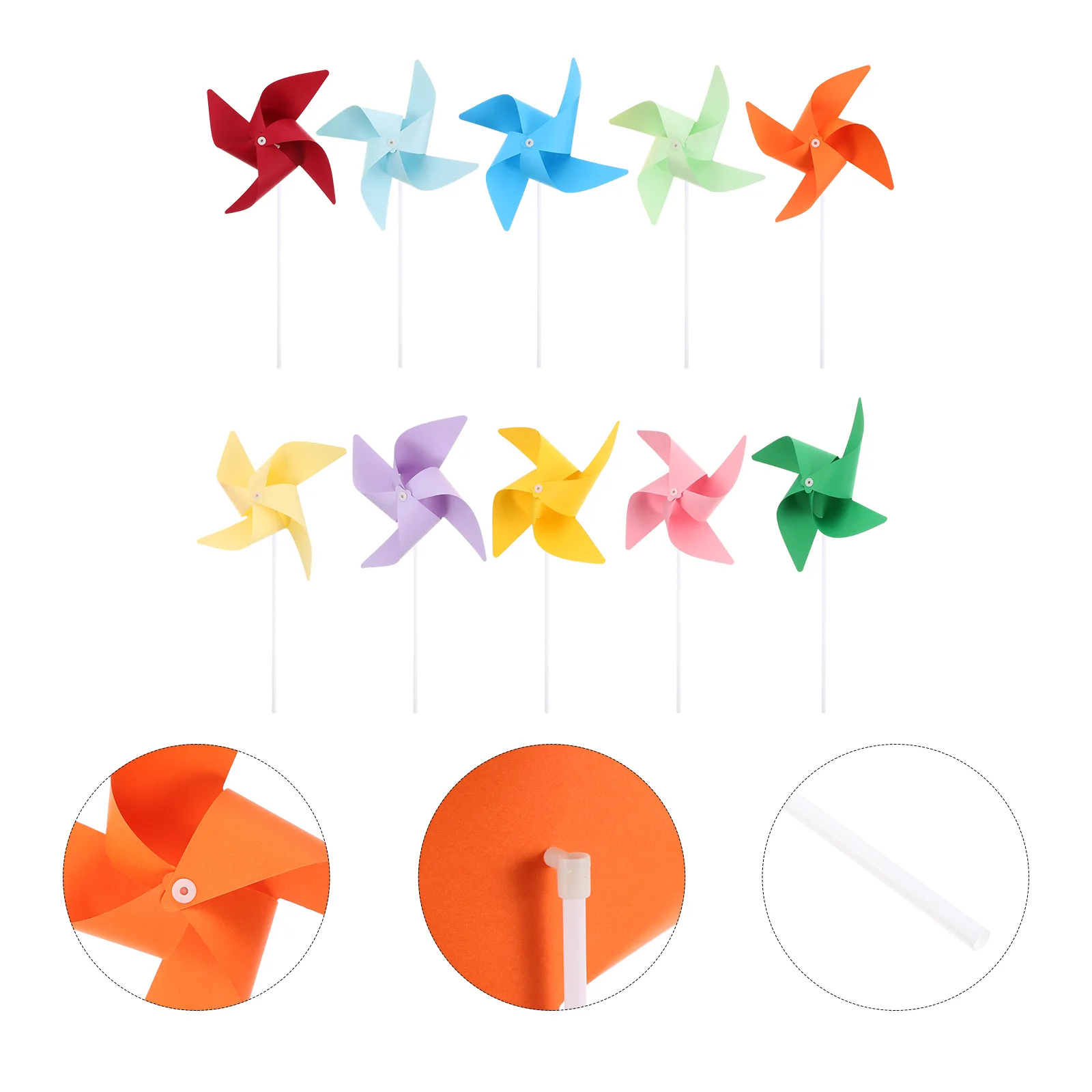 

DIY Small Windmill Children Painting Toy Kids Crafts Pinwheel Early Education Tool Graffiti Pinwheels Plaything Assembly