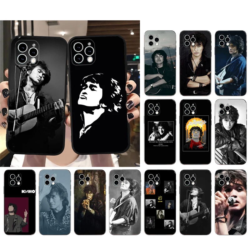 

Phone Case For iphone 14 Pro Max 13 12 11 Pro Max XS XR X 12mini 7 8 Plus SE Viktor Tsoi Case Funda