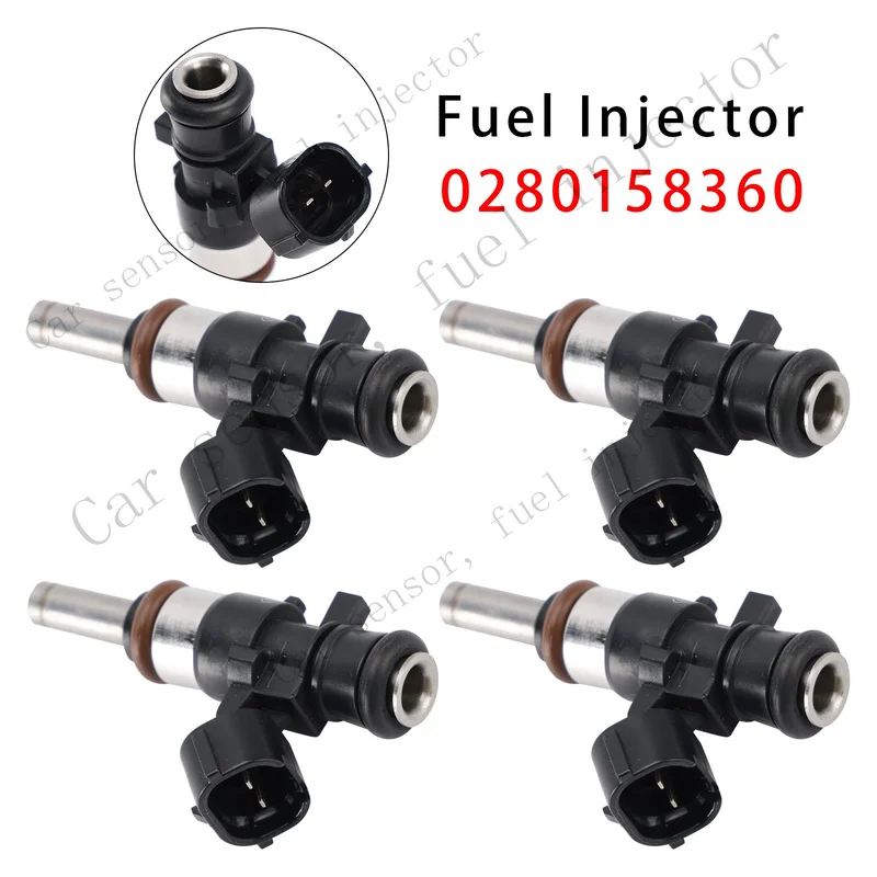 Фото Топливные форсунки Q+ 4 шт. для VW Golf GTI R Audi A3 S3 2.0 CJX CHH 0280158360 TE №1