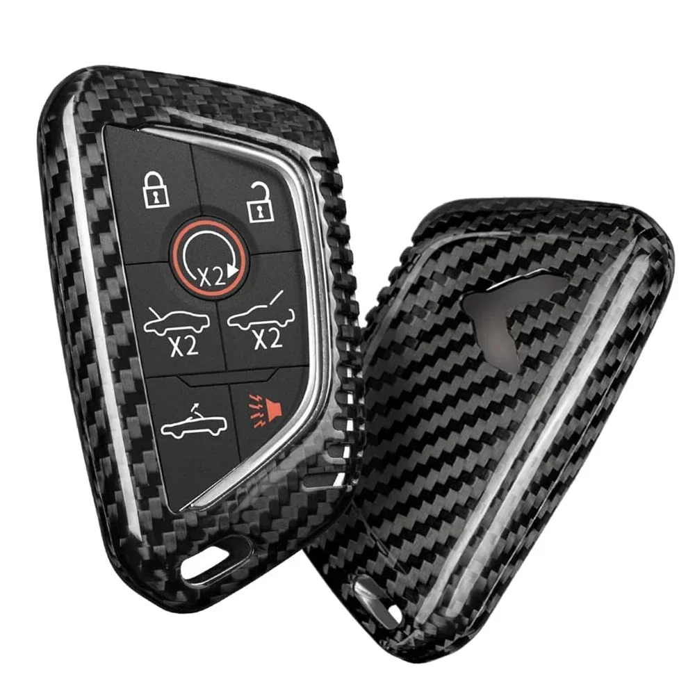 Чехол для ключа из углеродного волокна T-CARBON подходит Chevrolet Chevy C8 Stingray Z06 Z51 Coupe 2024