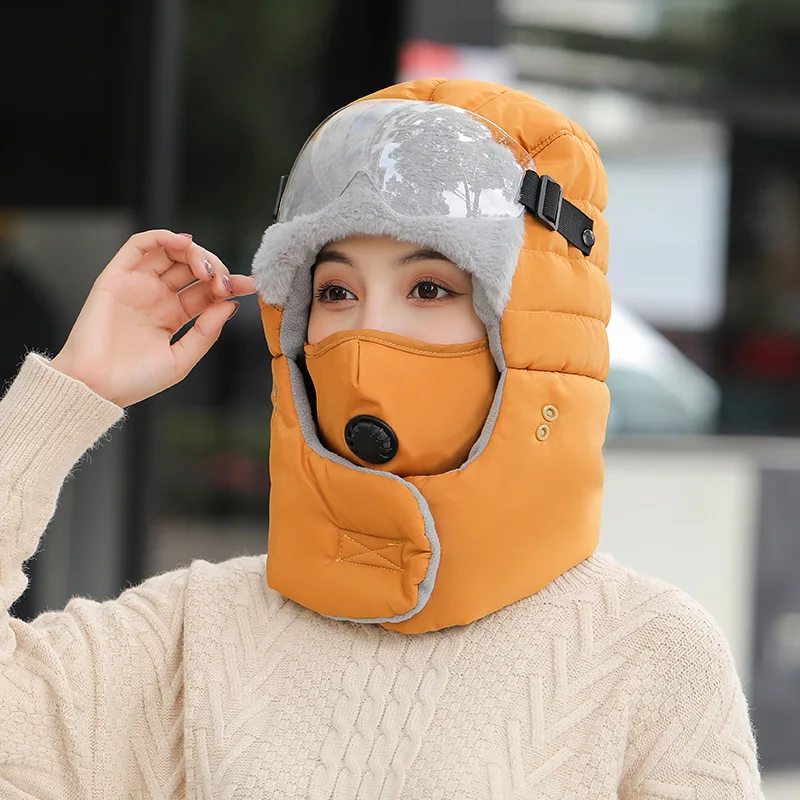 

Lei Feng Hat for Men's Winter Cycling Windproof Ear Protection Hat for Children's Warm and Thickened Winter Cotton Hat for Cold