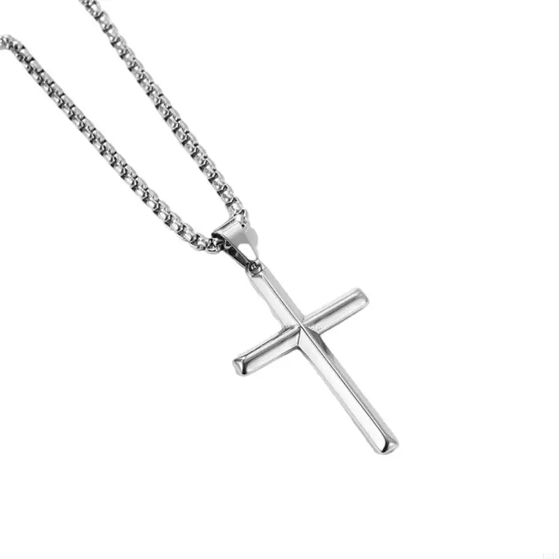 LXAE ожерелье с распятием для женщин и мужчин гипоаллергенная титановая сталь