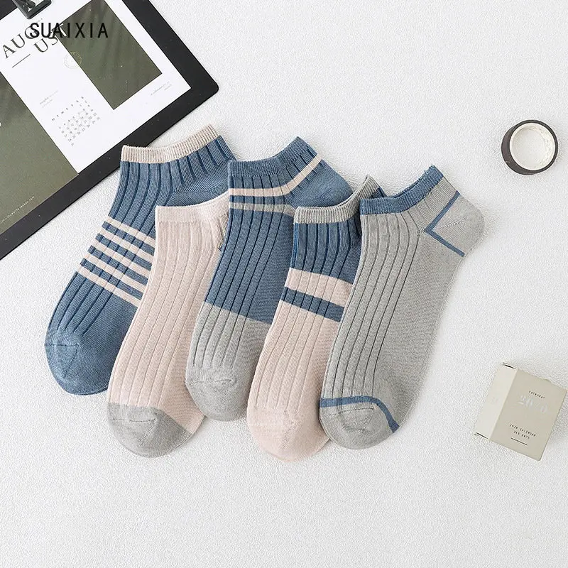 

Men's Socks Summer Thin Breathable Sport Mesh Boat Socks Sweat Wicking Breathable Odor Proof Short Tube Sports Socks