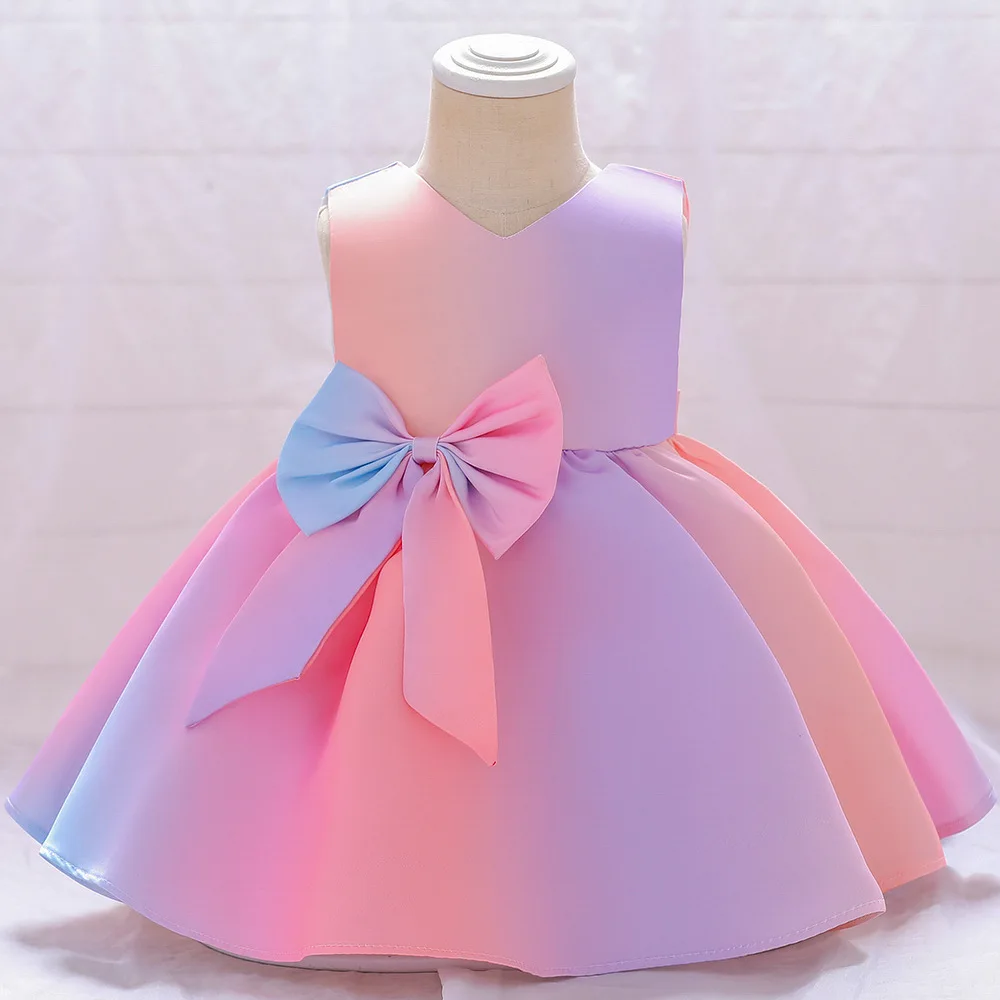 

Dress for Girls Toddler Baby Kids Girl Vestidos Gradient Birthday Party Princess Evening Girl Dresses Children Clothes Girls