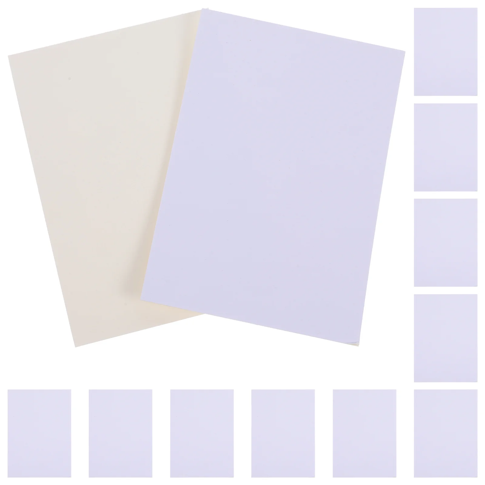 

20 Pcs Photo Frame Paper Board Mat Picture Matting White Frames Artwork Pad DIY