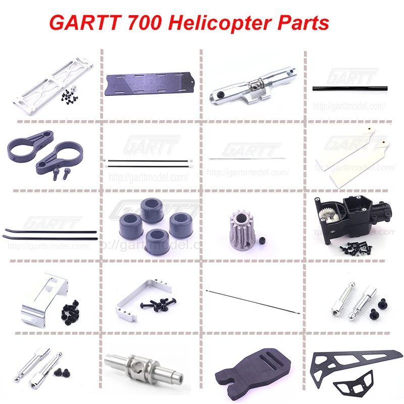 

Запчасти для GARRT 700, хвостовая стрела, приводная шестерня, основной вал, хвостовая стрела, Набор держателей для сборки для вертолета 700 RC.