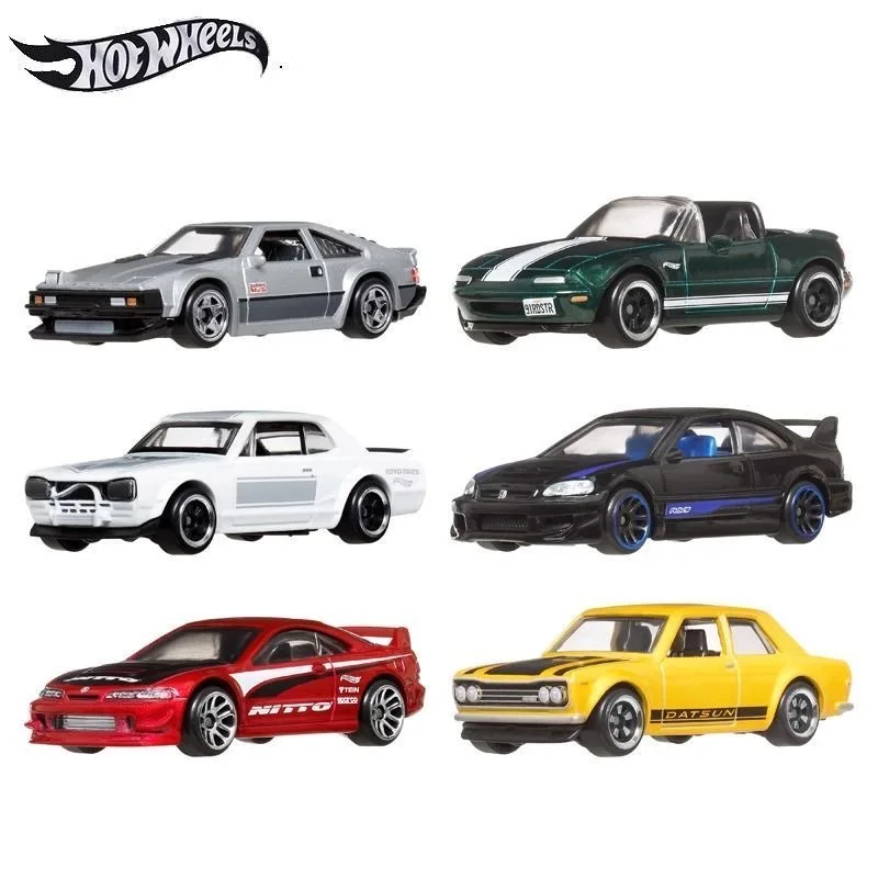 Фото Hot Wheels 2025 JBY77 Silver Label 6 шт./лот Nissan Skyline Datsun Acura сплав маленькая модель автомобиля 1/64 литые под давлением игрушки-автомобили №3