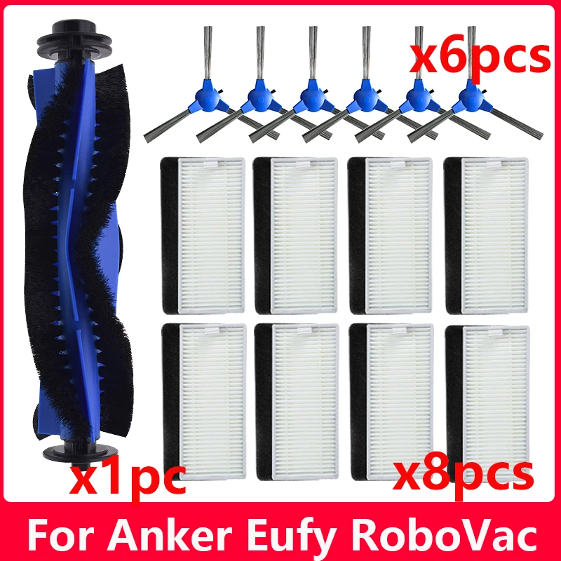 

Primary Filter Roller Side Brush For Anker Eufy Robovac 11S 30 30C 15C 12 25C 35C Robot Vacuum Cleaner Replacement Accessories