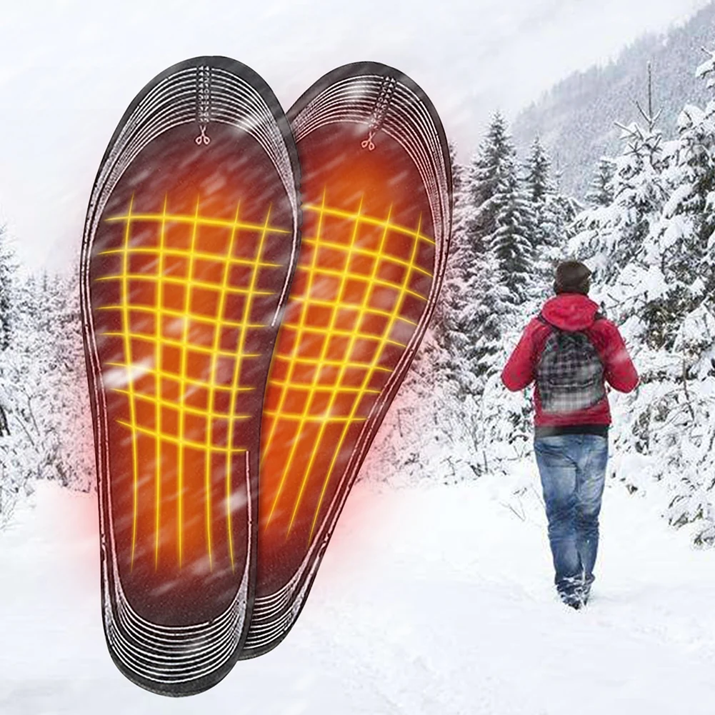 

1 Pair USB Heated Insoles Men Women Electric Heating Insoles Winter Warm Foot Warming Pad for Outdoor Hunting for Fishing Hiking