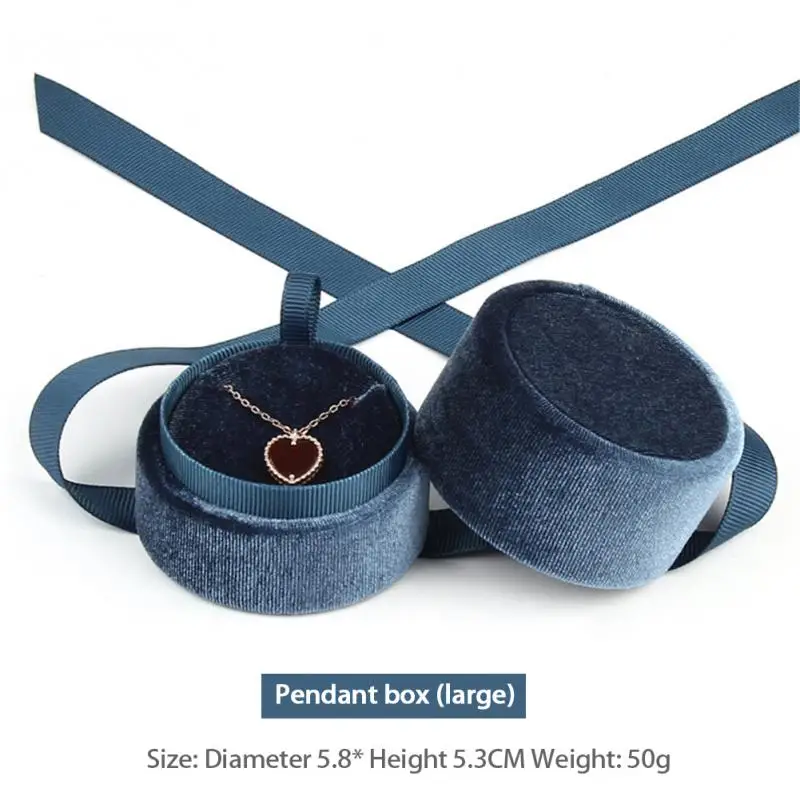 

Шкатулка-органайзер для ювелирных изделий, портативный вельветовый бокс из искусственной кожи для хранения сережек, ожерелий, свадебных ко...