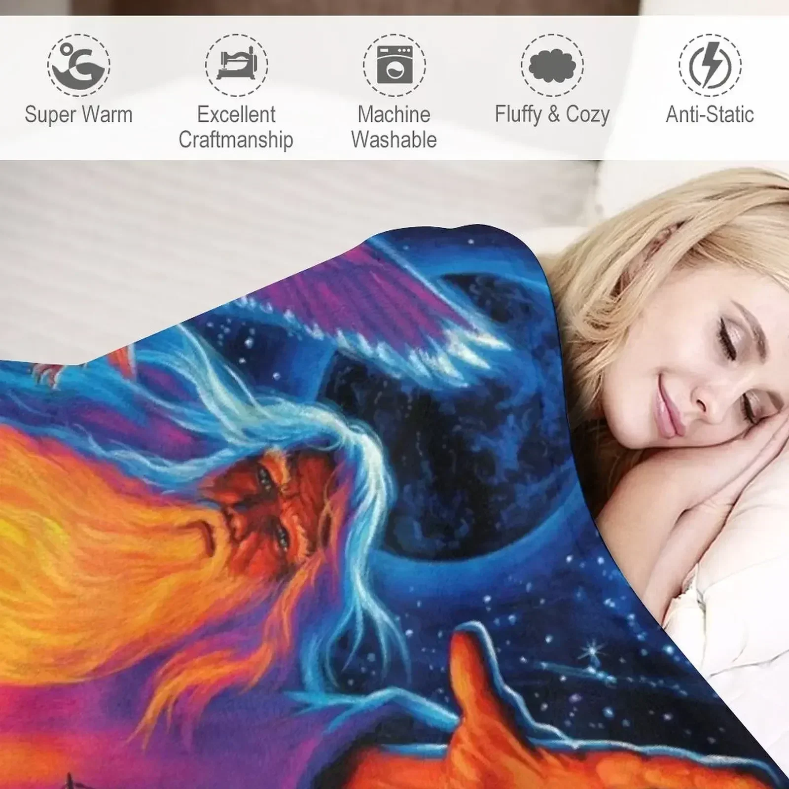 The Wizard's Journey - Art by Greg Hildebrandt Throw Blanket Plaid on the sofa Summer Beddings Blankets