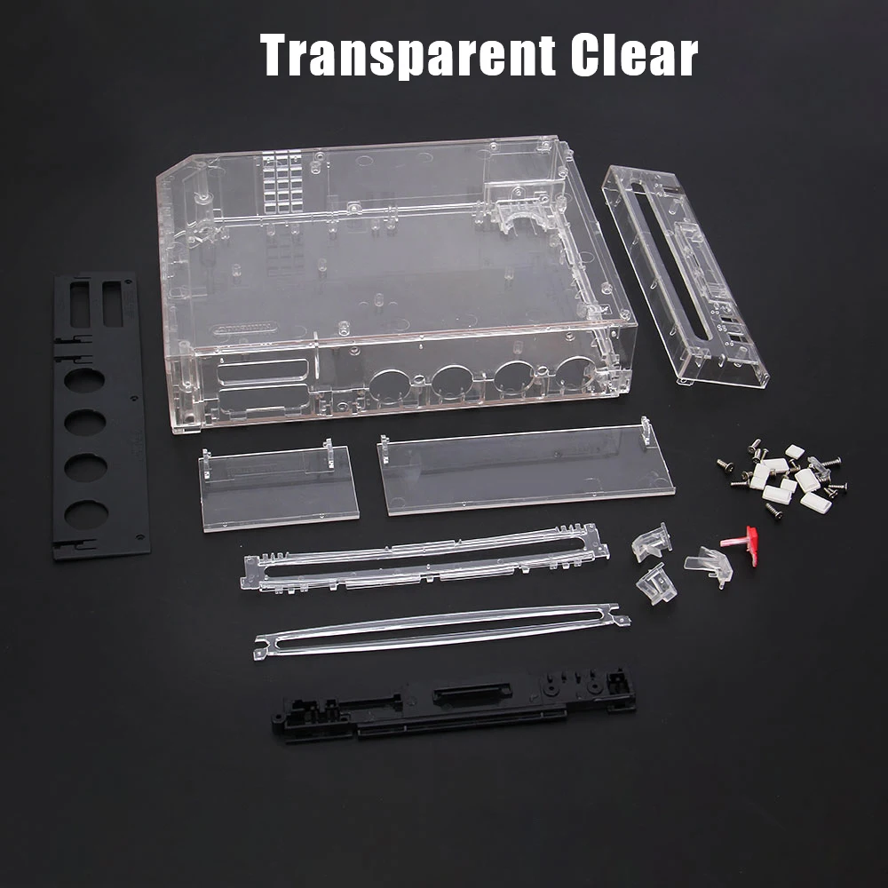 

BitFunx Transparent Box Wii Replacement Case For Nintendo Wii Game Console