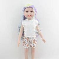 pretty long curly bjd synthetic wigs szie 25 28cm head circle doll hair doll accessories for 18inch amercian doll girls gift