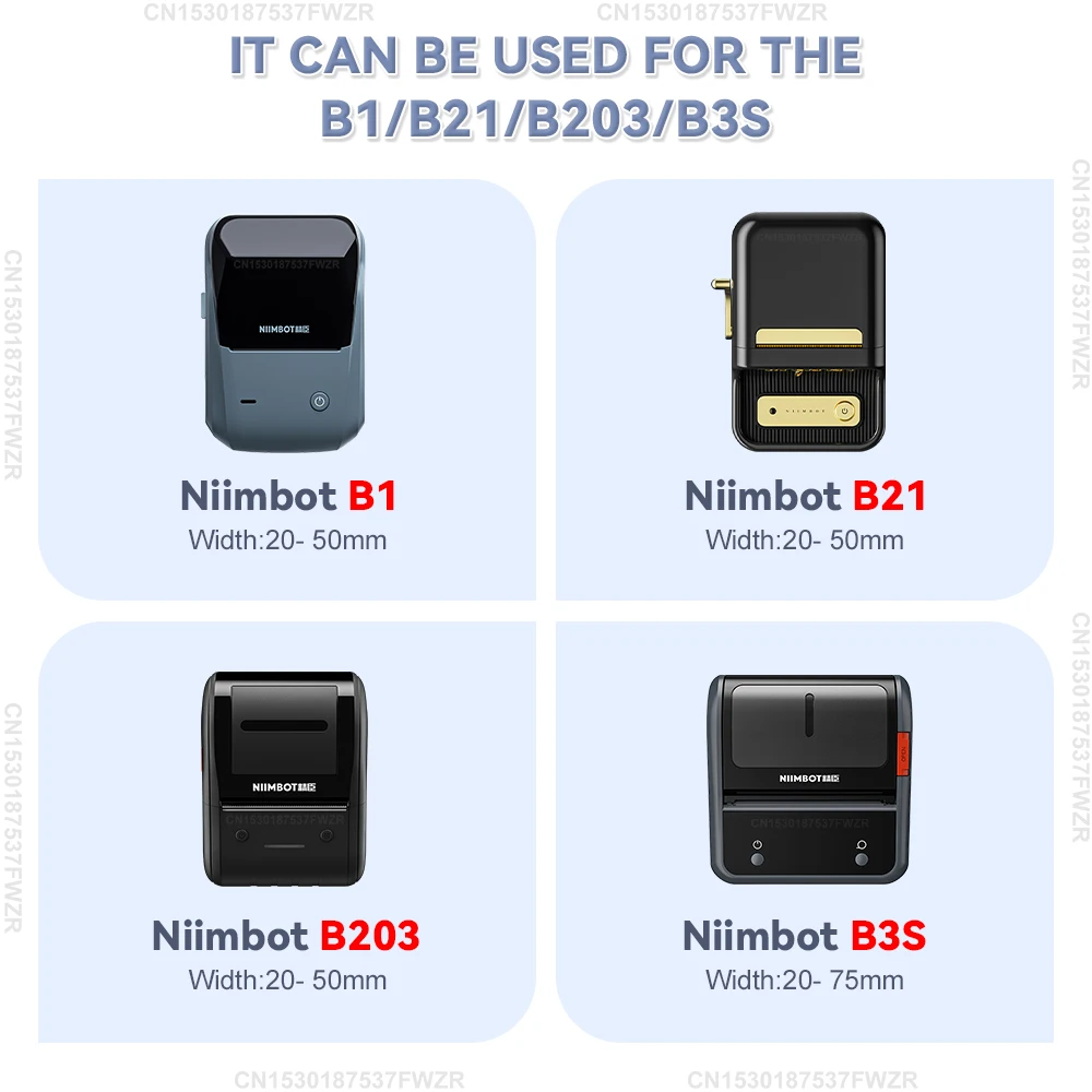 Наклейки для принтера Niimbot B21 B1 B203 B3S самоклеящиеся клейкие ленты этикеток Ширина