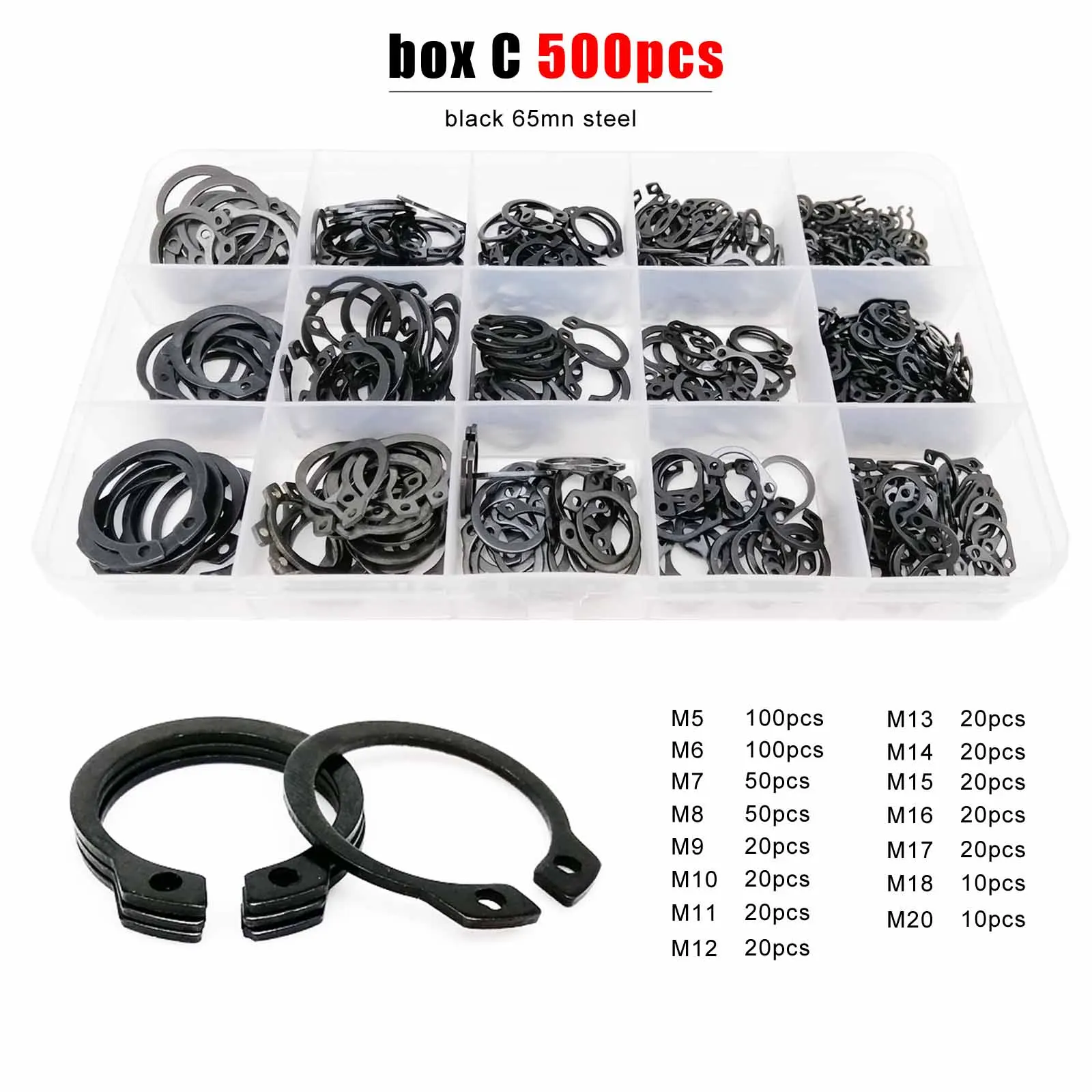 Набор деталей для стиральной машины из нержавеющей стали от M5 до M20 черное кольцо