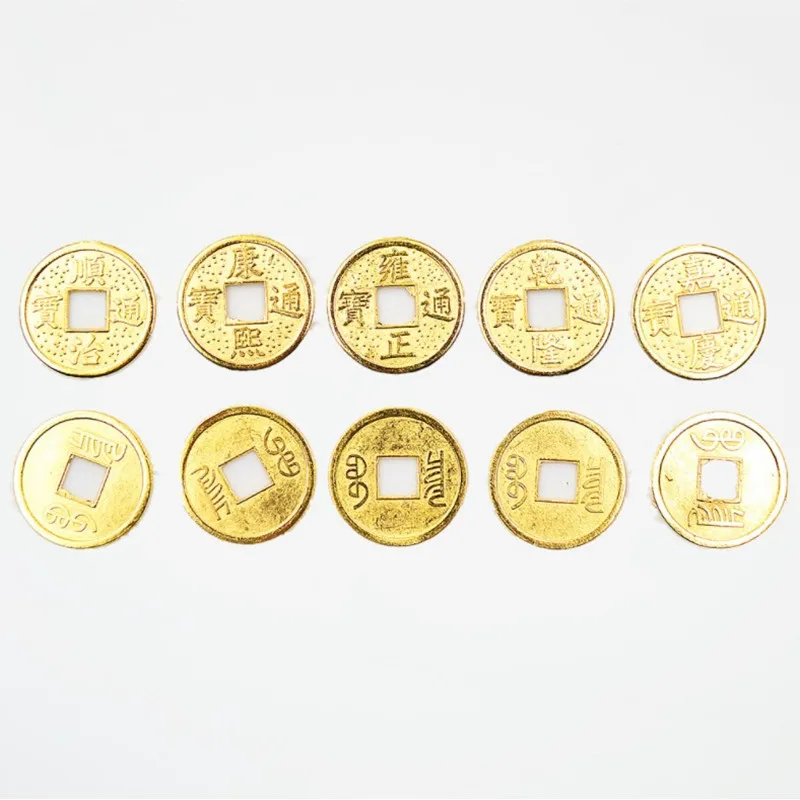 Набор золотых старинных монет пять императоров 24 мм образовательные монеты