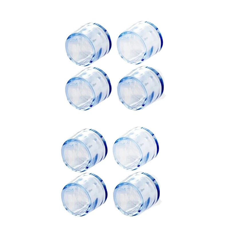 

8 шт., прозрачные резиновые чехлы для мебели, ножек стола, стула, напольных ножек, 15 мм и 18 мм