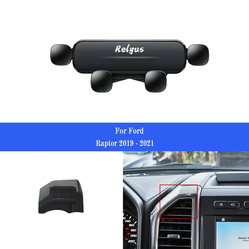 

Car Mobile Phone Holder for Ford F150 F-150 SVT 2019-2021 Raptor Smartphone Mounts Holder Gps Stand Bracket Auto Accessories