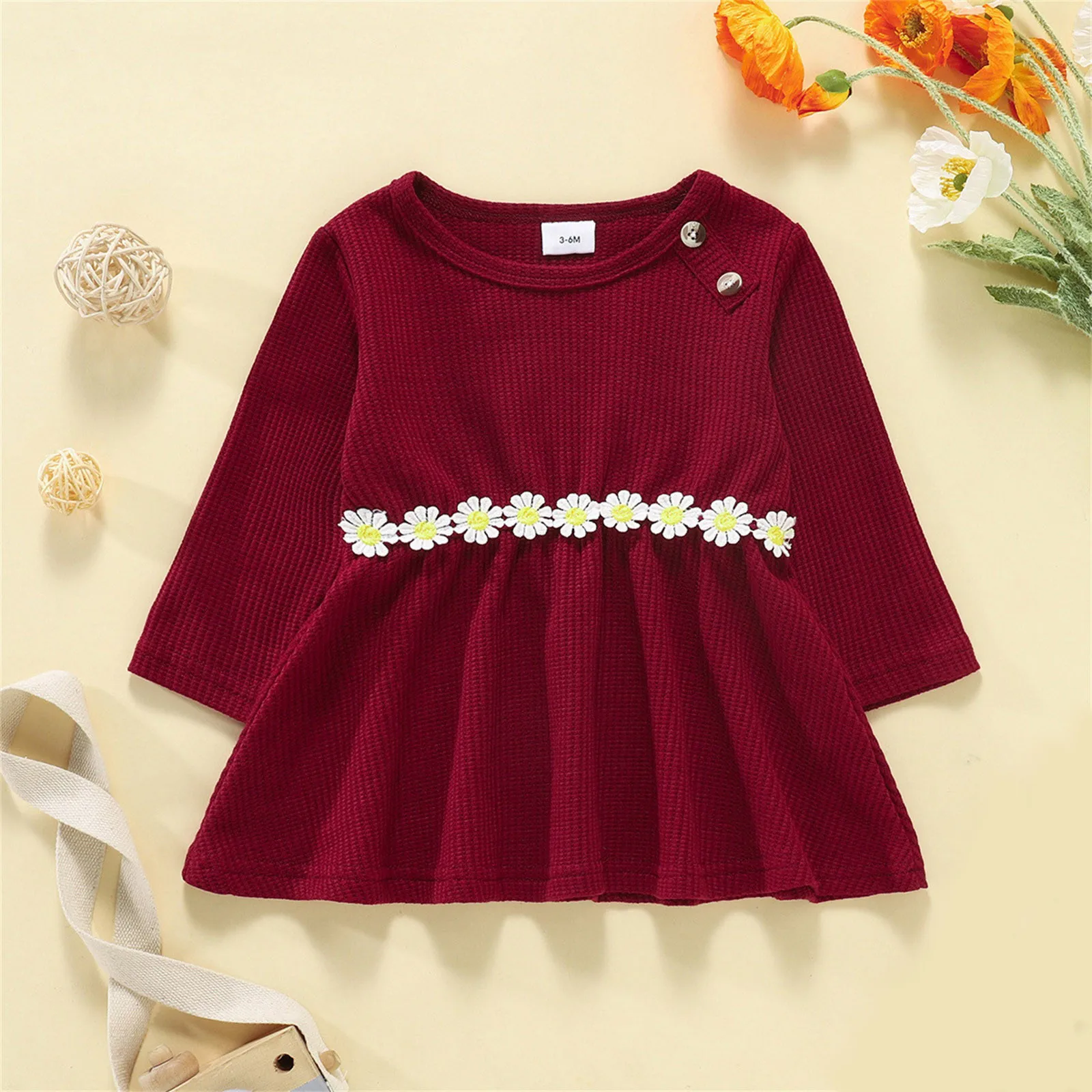 

Платье с длинным рукавом для девочек, Осень-зима 2022, новое платье принцессы, одежда для маленьких девочек, элегантное платье с узкой талией и...