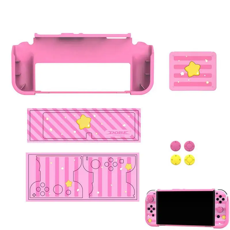 

Protective Case For Switch Cover With 2 Stickers 1 Card Case 1 Protective Cover 4 Rocker Switch Game Accessories