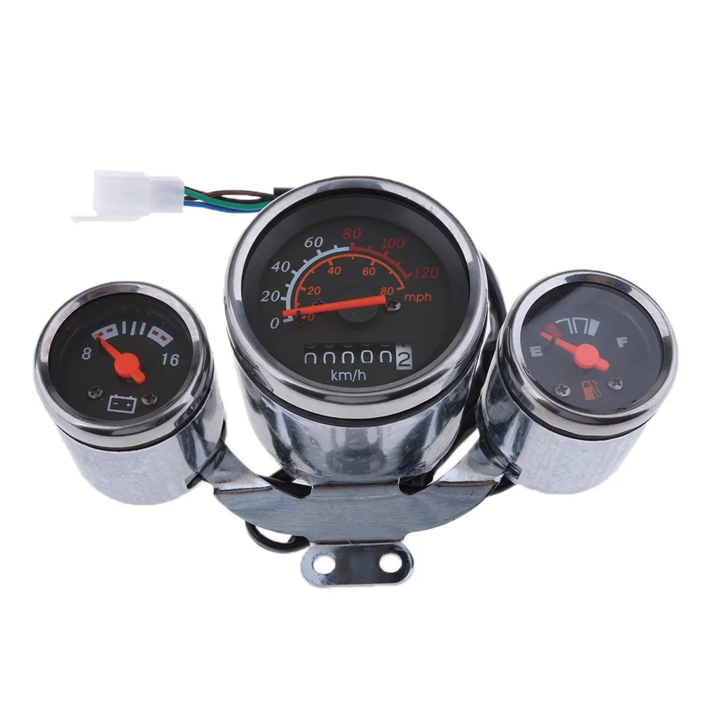 

1 Pcs 12V Speedometer Gauge Compatible with 49/50/125/150cc Chinese Scooter Moped Motorcycle ATV