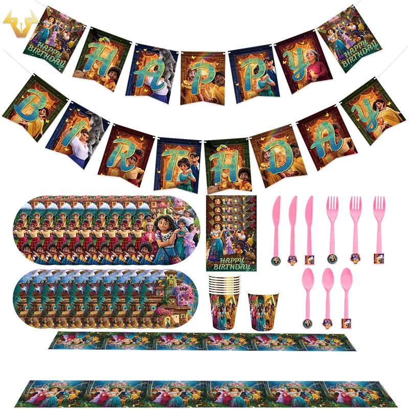 

Disney Disposable Tableware Paper Napkin Plates Cup Kids Birthday Decorations Wedding Party Supplies