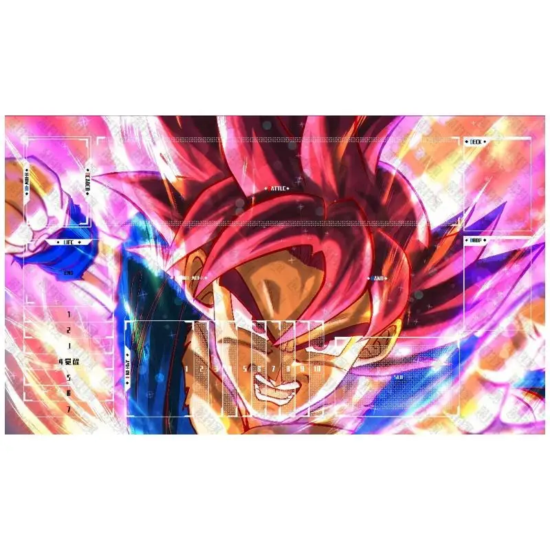 DRAGON BALL Card Pad Son Goku Vegeta IV Super Saiyan Diy Резиновый коврик для одного игрока Боевой Аниме