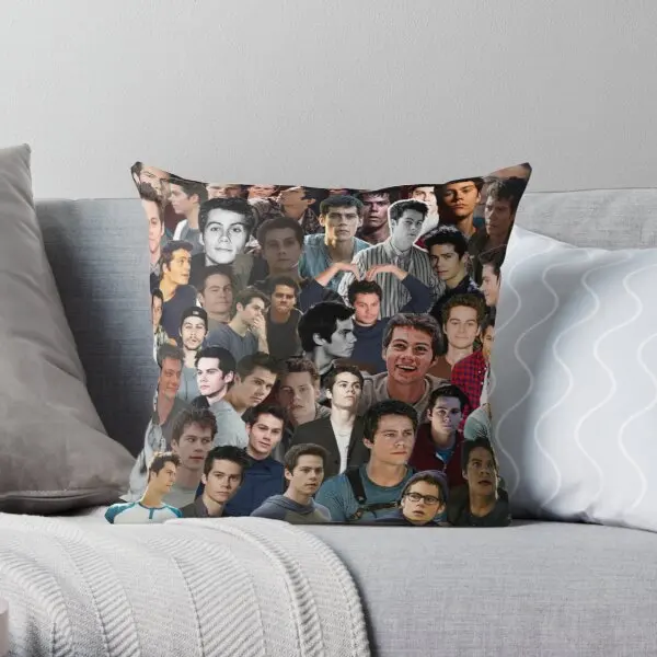 

Dylan O Brien Collage Printing Throw Pillow Cover Square Bedroom Anime Fashion Decorative Comfort Waist Bed Pillows not include