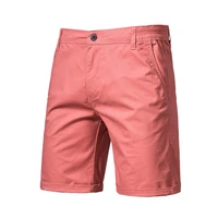 new summer 100 cotton solid shorts men high quality casual business social elastic waist men shorts 10 colors beach shorts