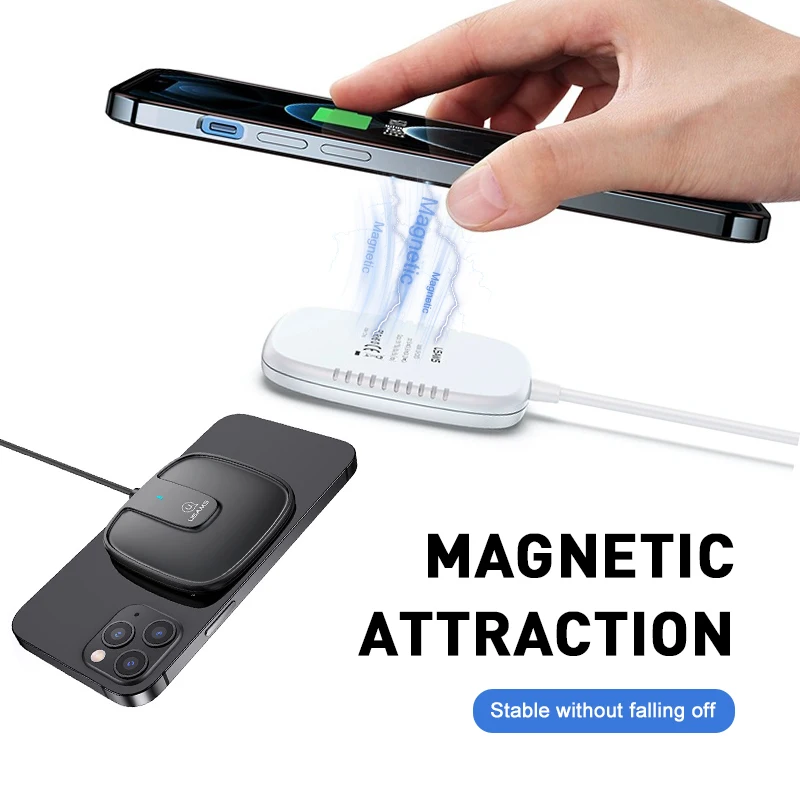 

New Automatic Magnetic Alignment Magnetic Charger 5w/7.5w/10w/15w Fast Charging Ultra-thin Wireless Charger For Iphone12 Huawei
