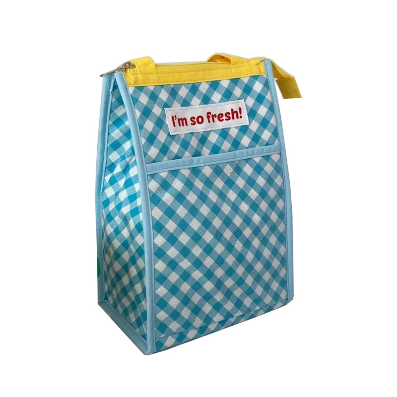 

Сумка для ланча, портативная термоизолированная тканевая сумка-холодильник, сумка-тоут для еды, пикника, школы, сумка-тоут для студентов, би...