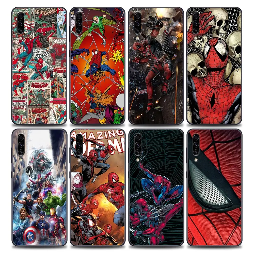 

Venom Spiderman Deadpool Phone Case for Samsung Galaxy A90 A70 A60 A50 A40 A30 A20 A10 Note 8 9 10 20 Ultra 5G Soft TPU Case
