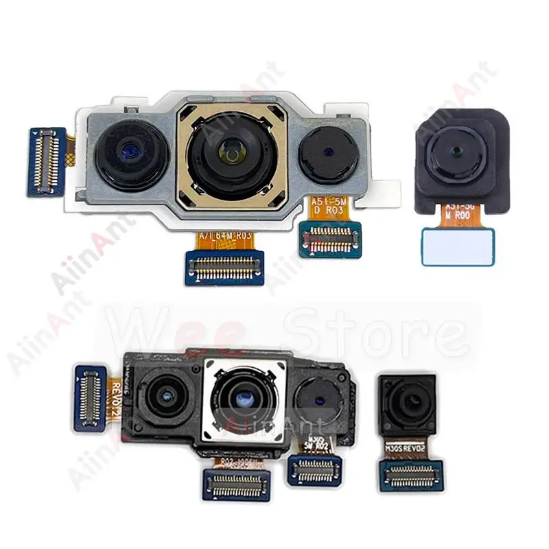 Оригинальная задняя Передняя маленькая широкая макро-глубина основная задняя камера гибкий кабель для Samsung Galaxy A60 A70 A70s A71 4G 5G