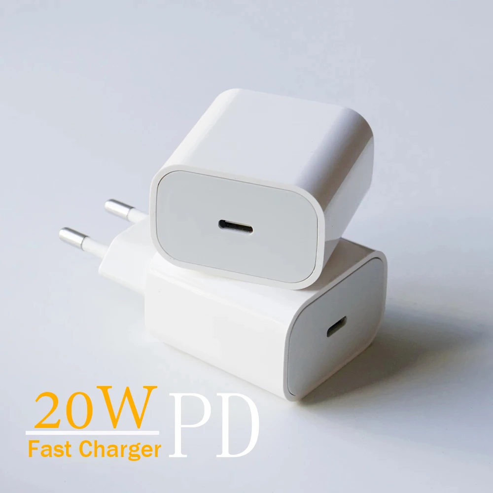 

PD 20W USB-C Power Adapter Charger US EU Plug QC3.0 18W Smart Phone Fast Charger for iPad Pro Air iPhone 12 mini 11 Pro Max Xs X